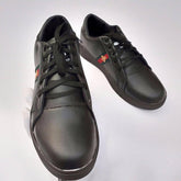 Men's Black Rubber Casual Sneakers Size 39
